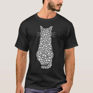 Cat St Patricks Day Lucky Cat Mum Shamrock Cat T-Shirt
