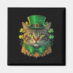 Cat St Patricks Patrick's Day For Men Women Kids T Magnet