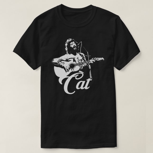 Cat Stevens - White Stencil Essential T-Shirt (Design Front)
