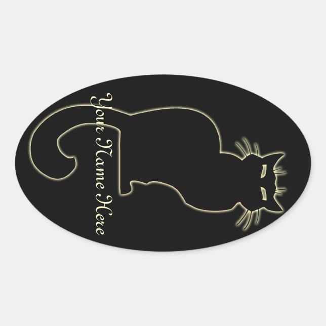 Cat Stickers Personalised Cat Stickers Cat Lover (Front)