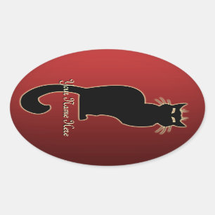 Cat Stickers Personalised Cat Stickers Cat Lover