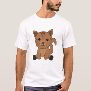 Cat Stitched Sweet Cats Kitten T-Shirt