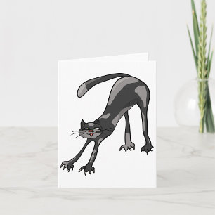 Cat Stretching Note Cards