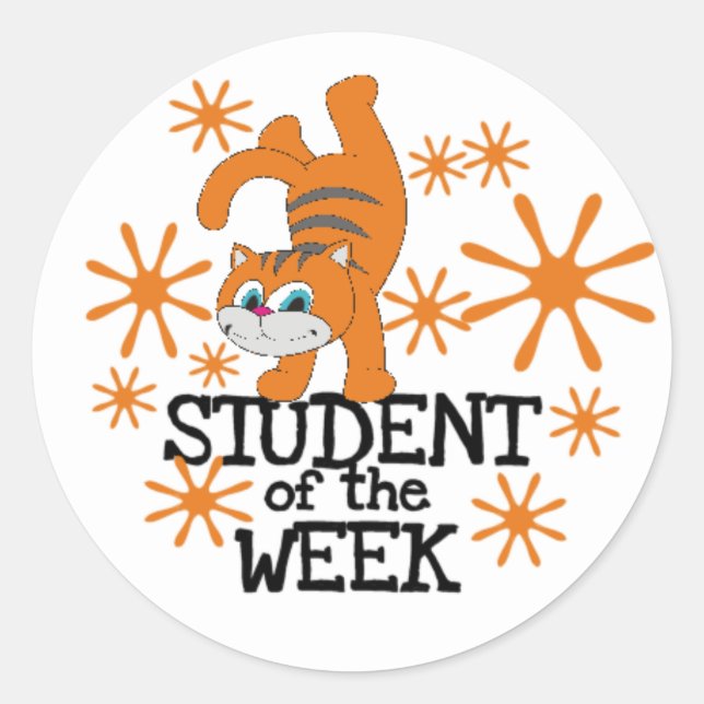 Cat Student of the Week Stickers (Front)
