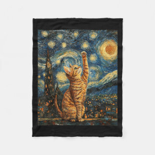 Cat Style Art Funny Graphic Fleece Blanket