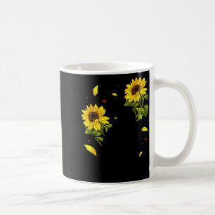 Cat Sunflower Christmas Tree Sun Flower Cat Lover  Coffee Mug