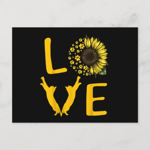 Cat Sunflower Gifts For Cat Lovers, Cat Mum Holiday Postcard