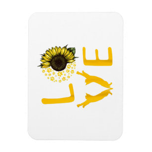 Cat Sunflower Gifts For Cat Lovers Cat Mum Magnet