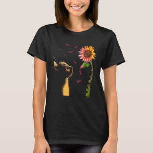 Cat Sunflower Multiple Myeloma Awareness T-Shirt