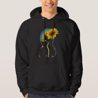 Cat Sunflower Rainbow For Cat  Cat Mom Lady Women Hoodie