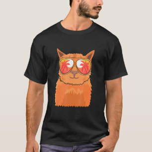 Cat Sunglasses Beach Summer Pool Party Kitten Cat T-Shirt