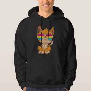 Cat Sunglasses Pansexuality Flag Lgbt Pride Pansex Hoodie