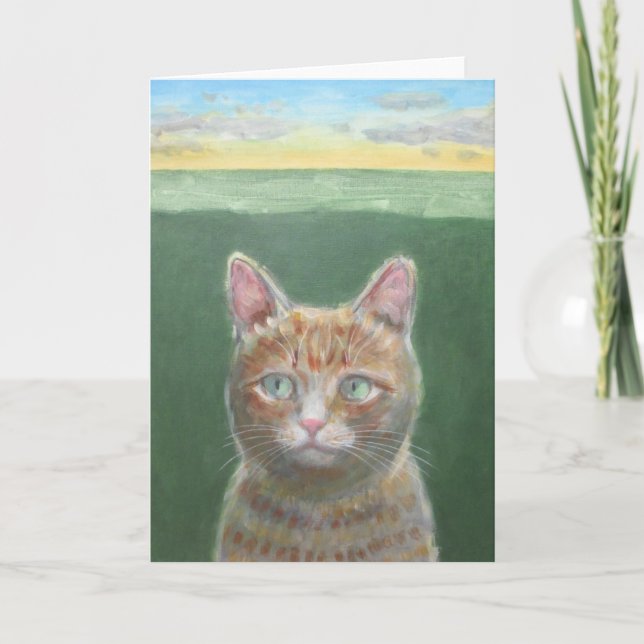 Cat Sunset Card (Front)