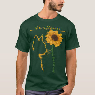 Cat Sunshine Cats Sunflower Catmom Positiv Saying T-Shirt