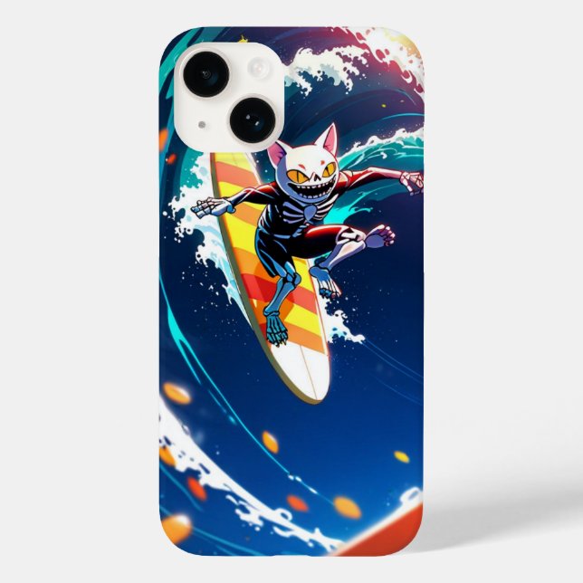 Cat Surf Case-Mate iPhone Case (Back)