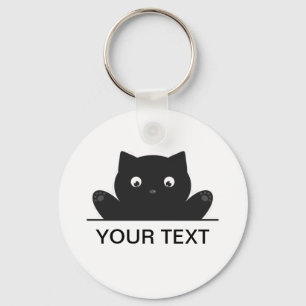 CAT SURPRISED KEY RING