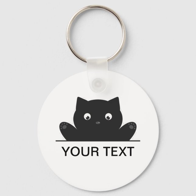 CAT SURPRISED KEY RING (Front)