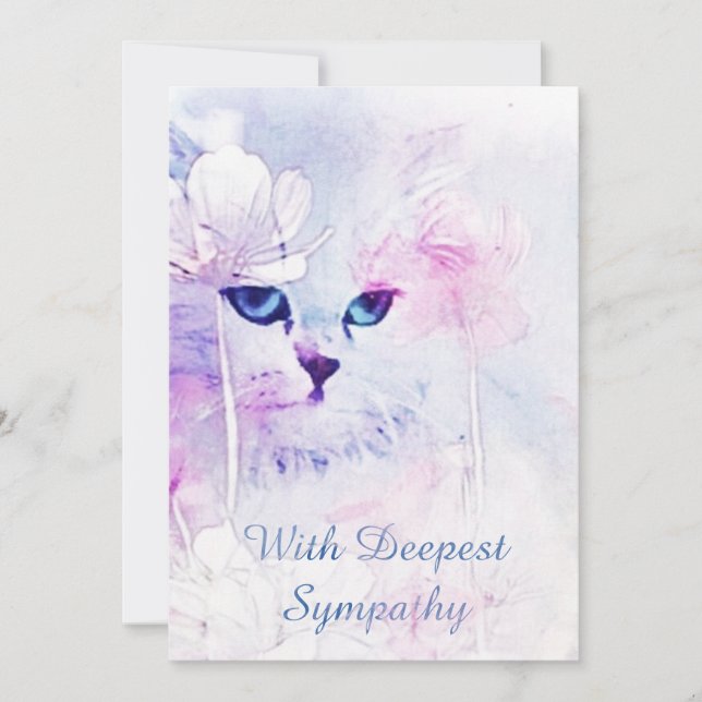 Cat Sympathy Card (Front)