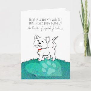 Cat Sympathy Card - The Hearts of Special Friends