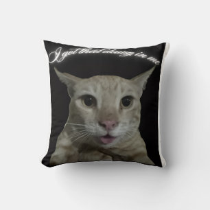 Cat t-shirt cushion