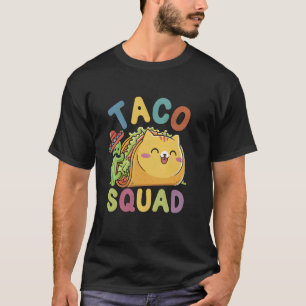 Cat Taco Squad Cinco De Mayo Mexican Party Fiesta T-Shirt