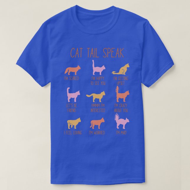 Cat Tail Speak T-Shirt (Design Front)