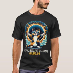 Cat Taking Selfie Solar Eclipse Solar Eclipse 2024 T-Shirt