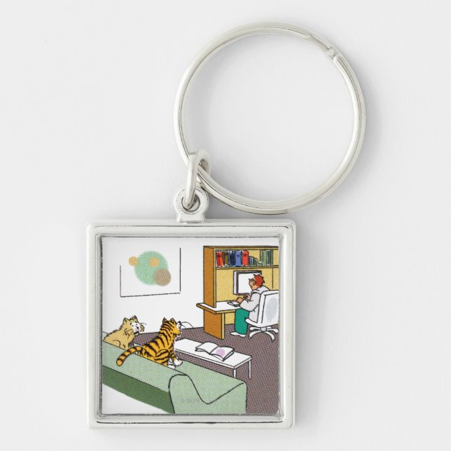 Cat Talk Key Ring (Front)