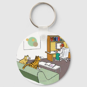 Cat Talk Key Ring