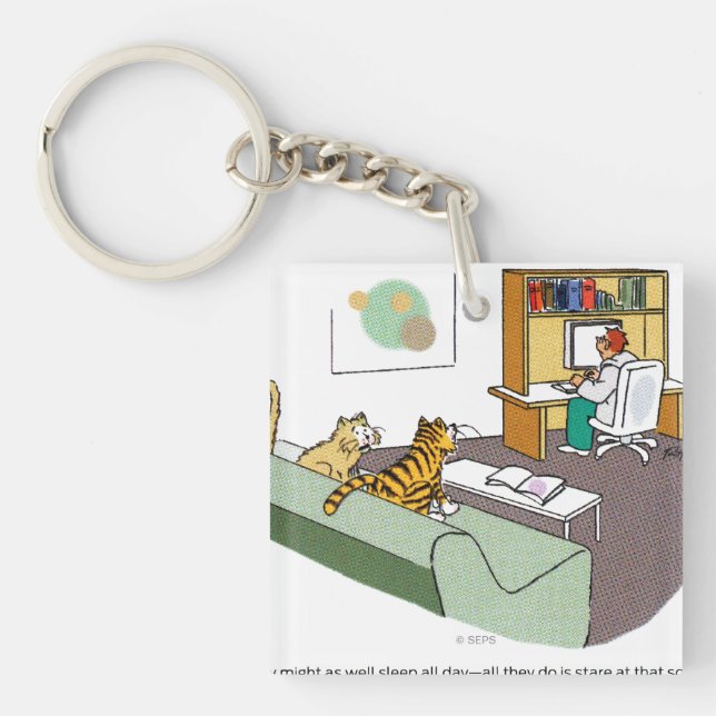 Cat Talk Key Ring (Front)
