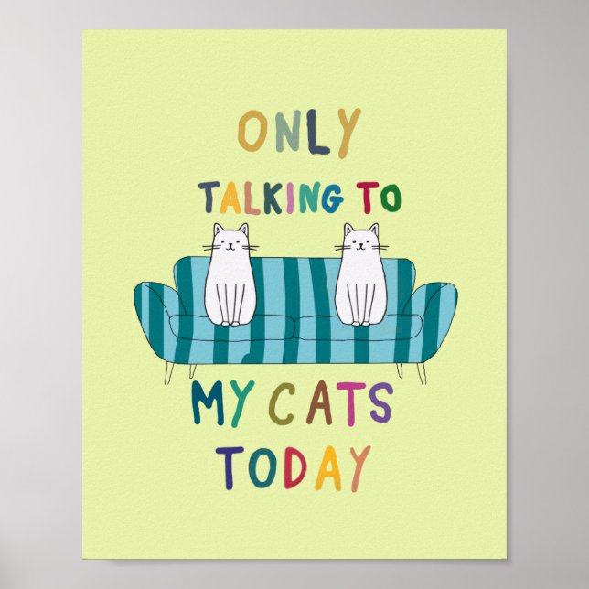 Cat talking, conversations with the cats poster (Front)