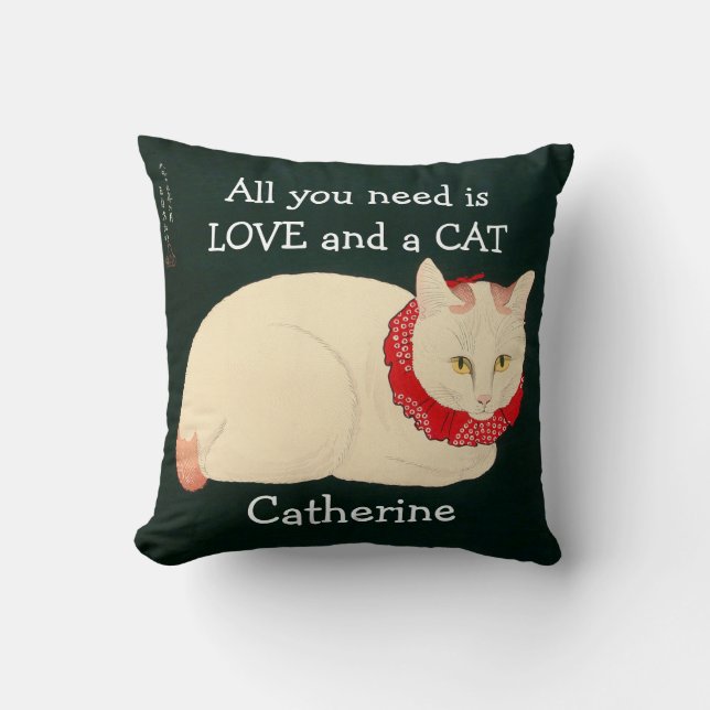 Cat Tama Cushion (Front)