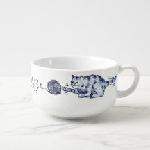 Cat Tangle Soup Bowl