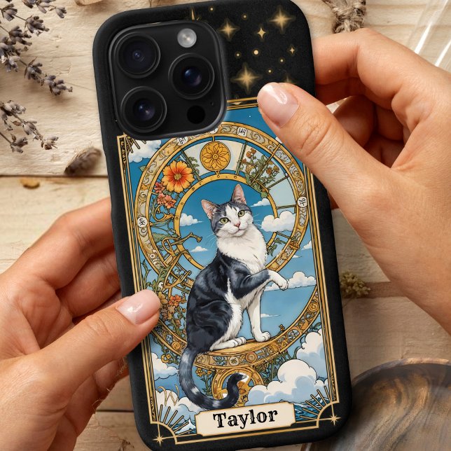 Cat Tarot Card iPhone 16 Pro Case (Cat Tarot Card Personalized iPhone 16 Pro Case)