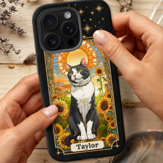 Cat Tarot Card Sun iPhone 16 Pro Case