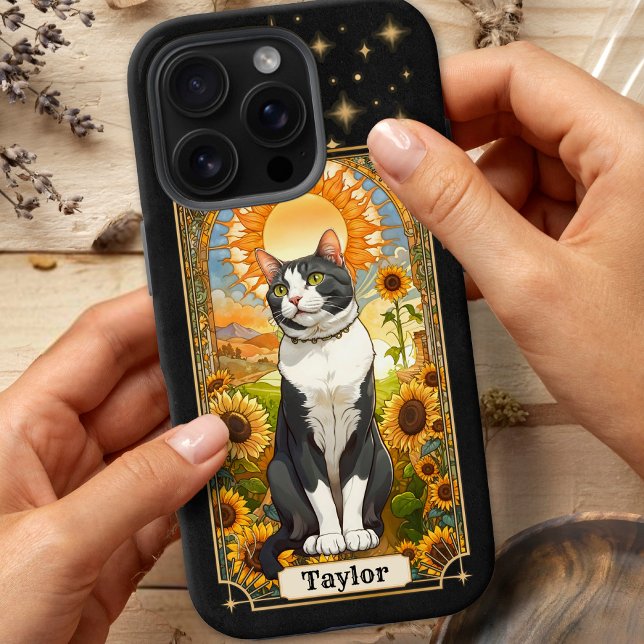 Cat Tarot Card Sun iPhone 16 Pro Case (Cat Tarot Card Sun iPhone 16 Pro Case Tough)