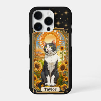 Cat Tarot Card Sun iPhone 16 Pro Case