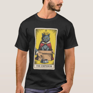 Cat Tarot Card The Emperor Cat In Box Lover Funny  T-Shirt
