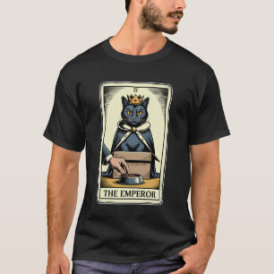 Cat Tarot Card The Emperor Cat In Box Lover Funny T-Shirt