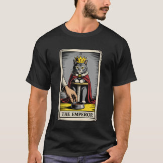 Cat Tarot Card The Emperor Cat Lover Funny Cat T-Shirt