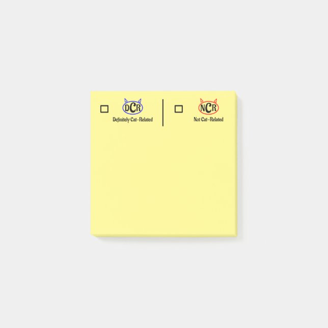 Cat Task Notes (Front)