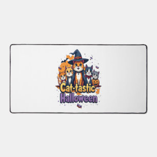 Cat-tastic Halloween Desk Mat