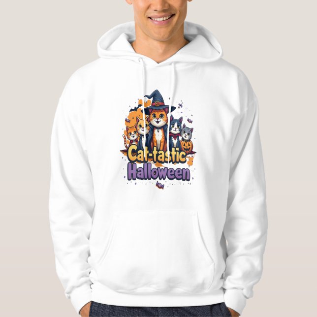 Cat-tastic Halloween Hoodie (Front)