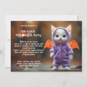 😺Cat - tastic  HALLOWEEN party Invitation