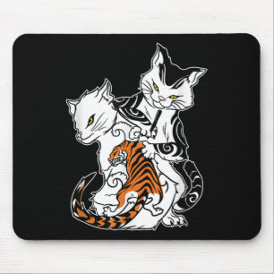 Cat Tattoo Lover Monmon Japanese Hand Tattooing Mouse Pad