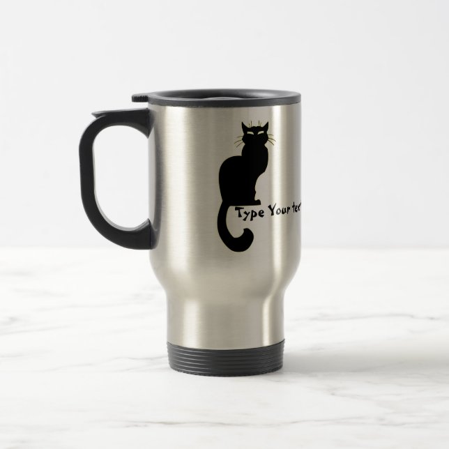Cat Tavel Mug Personalised Cat Mug Cat Lover Gifts (Left)