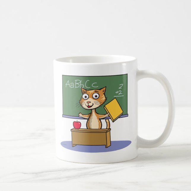 Cat Teacher Coffee Mug (Right)