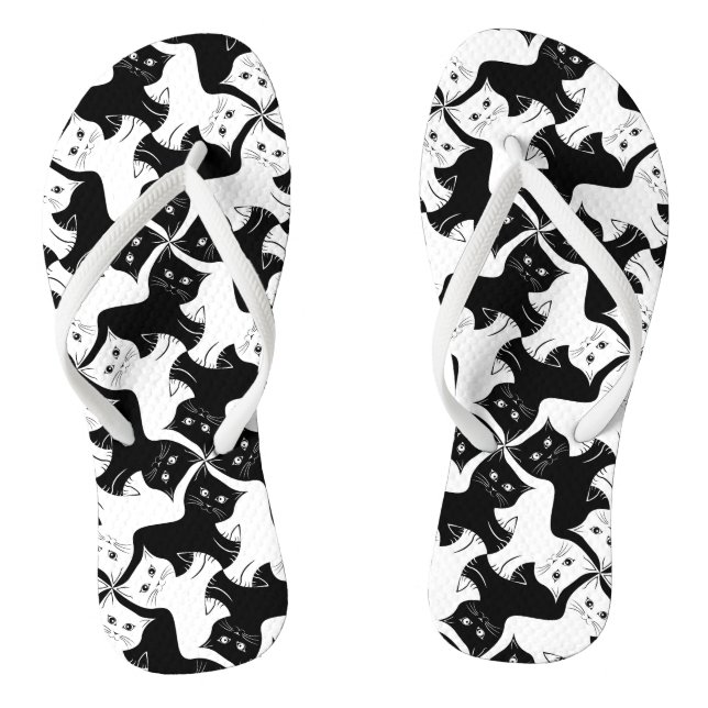 Cat Tessellation Flip Flops (Footbed)
