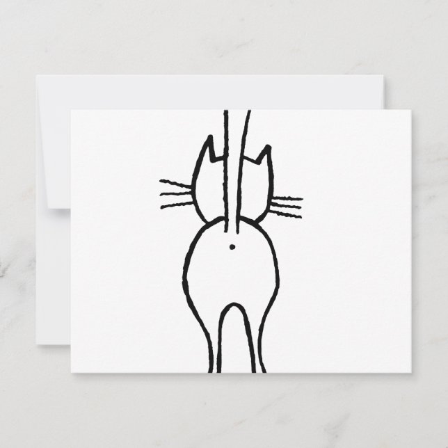cat thank you card (Front)