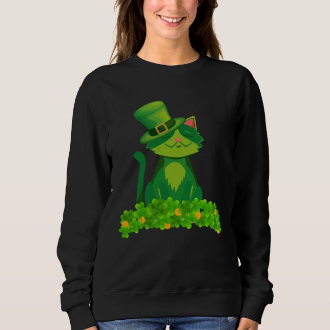 Cat The Ultimate Guide to Celebrating St Patrick s Sweatshirt (Front)